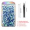 50g Mix Flatback Rhinestones Half Pearls for Crafts Mixed Size 3mm-10mm Flat Back Rhinestones for Crafts Flatback Pearls for DIY Tumblers Mugs Nail Art Shoes Clothes (Blue Series)